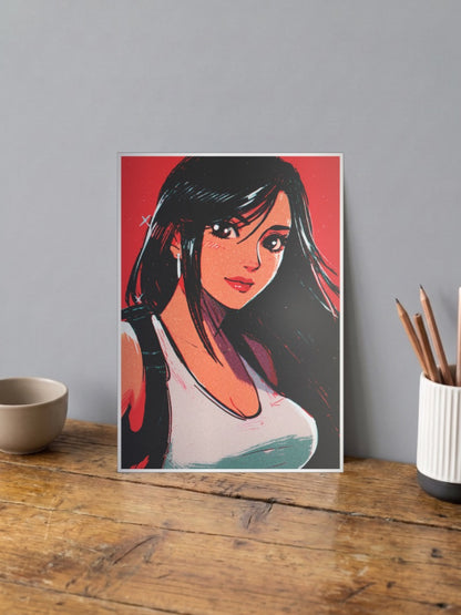 Tifa Lockhart Portrait Art Gaming Poster