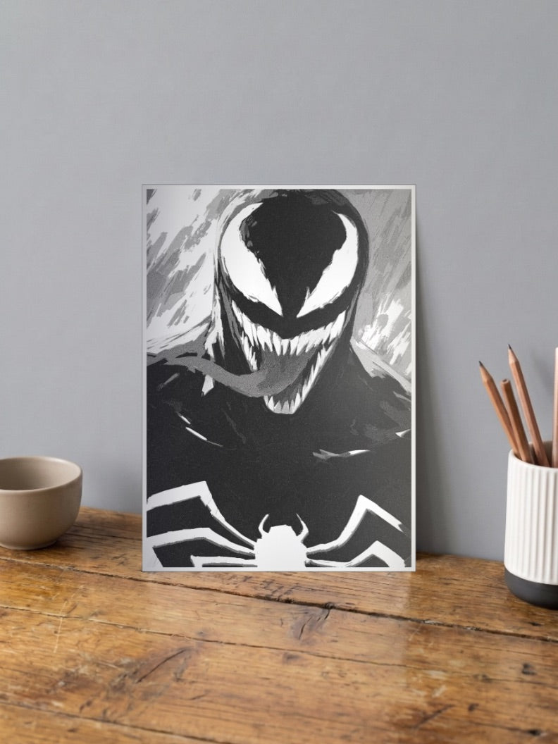Venom Symbiote Portrait Art Marvel Poster