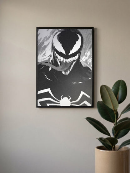 Venom Symbiote Portrait Art Marvel Poster