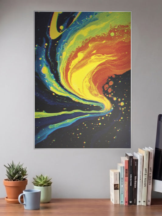 Fluid Swirl Abstract Art Abstract Poster