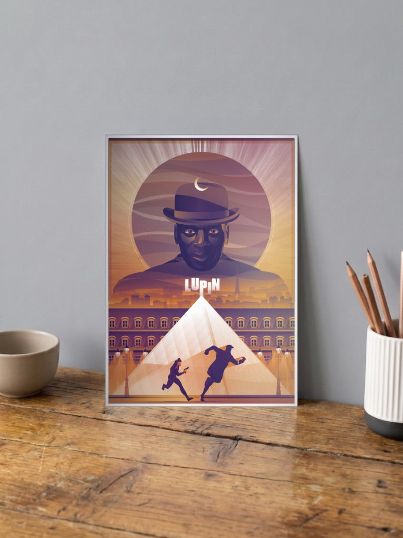Lupin Monochrome Poster