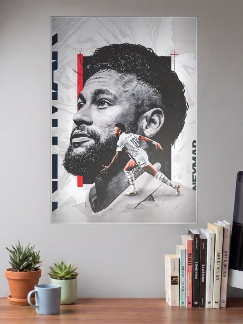 Neymar Jr Action Poster Football Poster