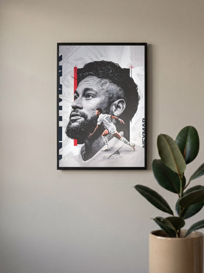 Neymar Jr Action Poster Football Poster