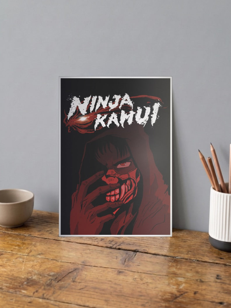 Ninja Kamui Masked Portrait Anime Poster