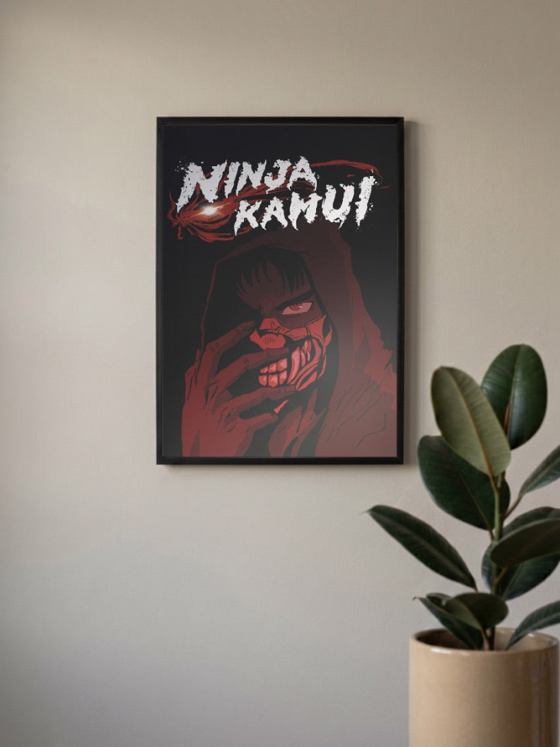Ninja Kamui Masked Portrait Anime Poster