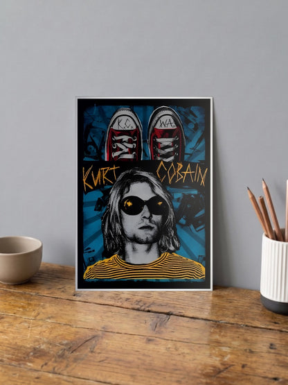 Kurt Cobain Nirvana Poster