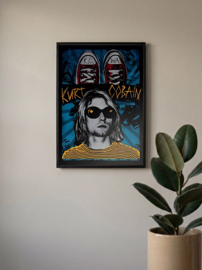 Kurt Cobain Nirvana Poster