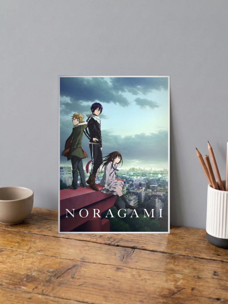 Yato Yukine Hiyori Rooftop Anime Poster