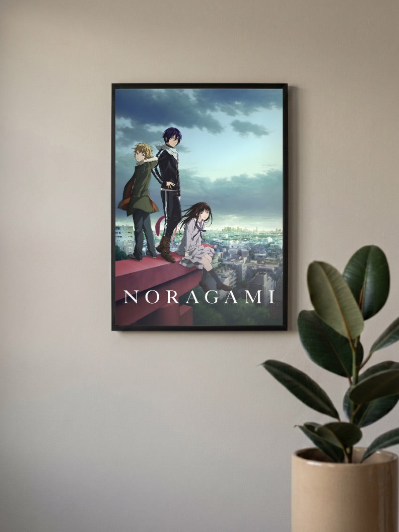 Yato Yukine Hiyori Rooftop Anime Poster