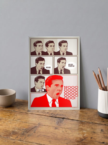 Michael Scott 'NOOOOOO' - The Office Poster