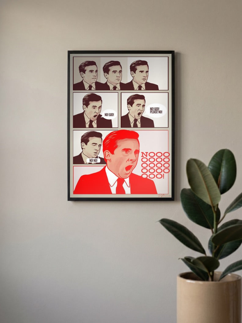 Michael Scott 'NOOOOOO' - The Office Poster