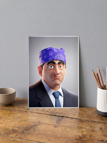 Michael Scott as Prison Mike-The Office Poster