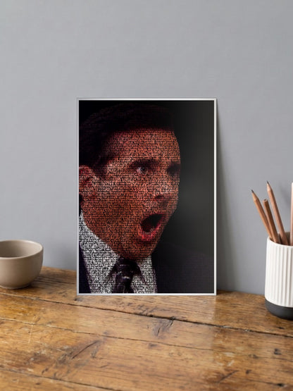 Michael Scott 'NOOOOOO'- The Office Poster