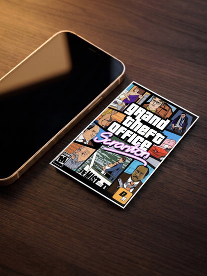 Office Grand Theft Parody Art Sitcom Poster