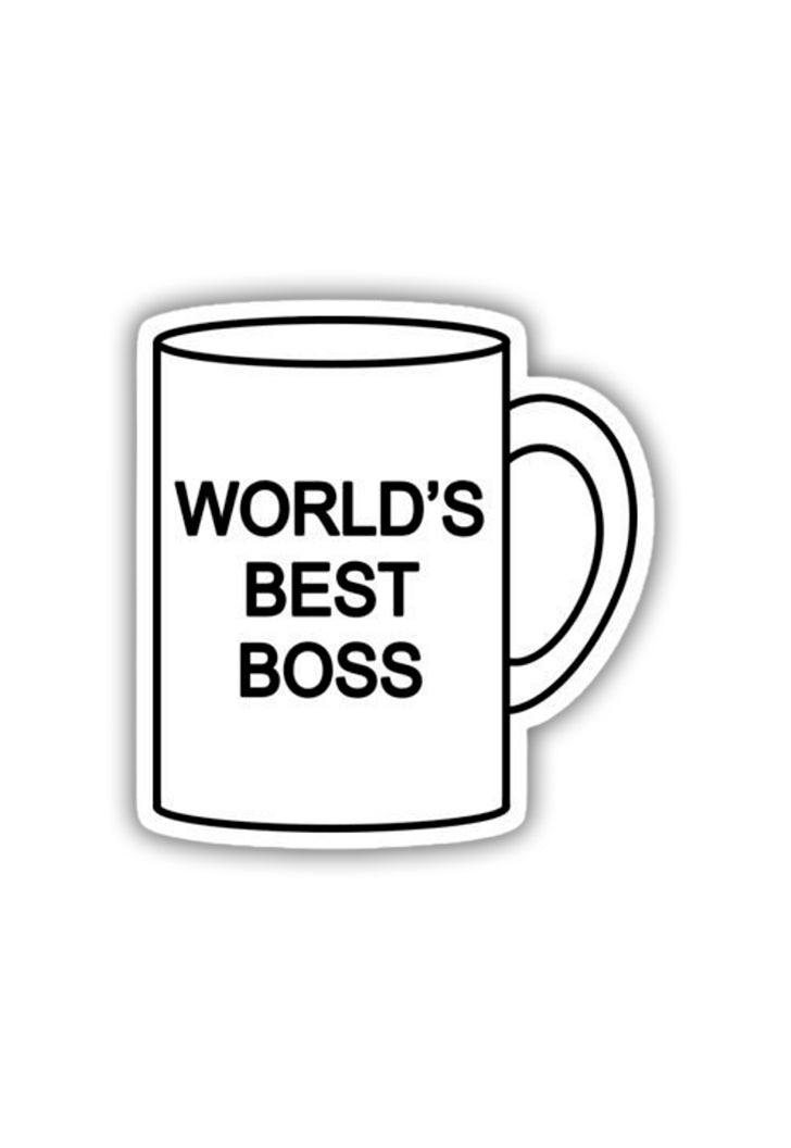 Dunder Mifflin World's Best Boss Sticker