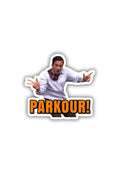 Parkour - Michael Scott Sticker