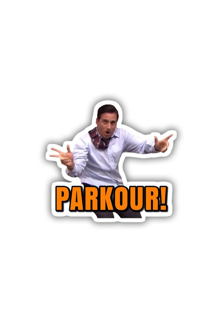 Parkour - Michael Scott Sticker