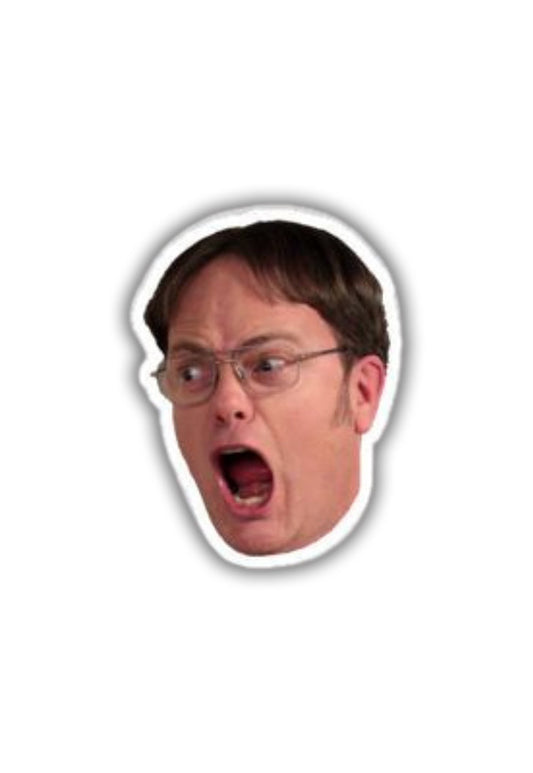 Dwight Yelling Sticker