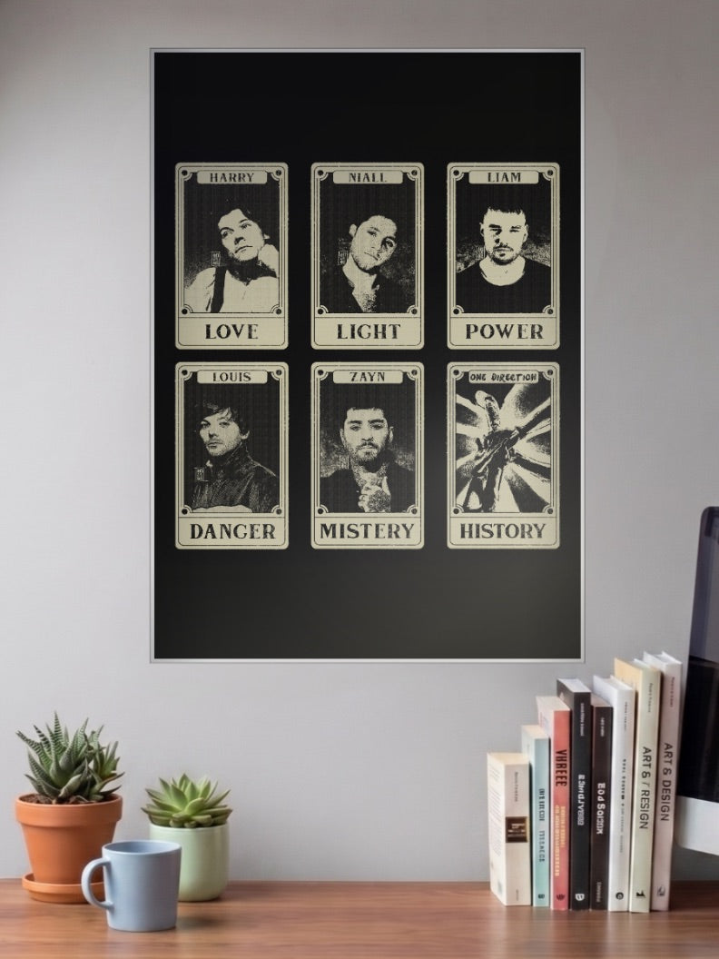 One Direction Tarot Cards Bands Poster