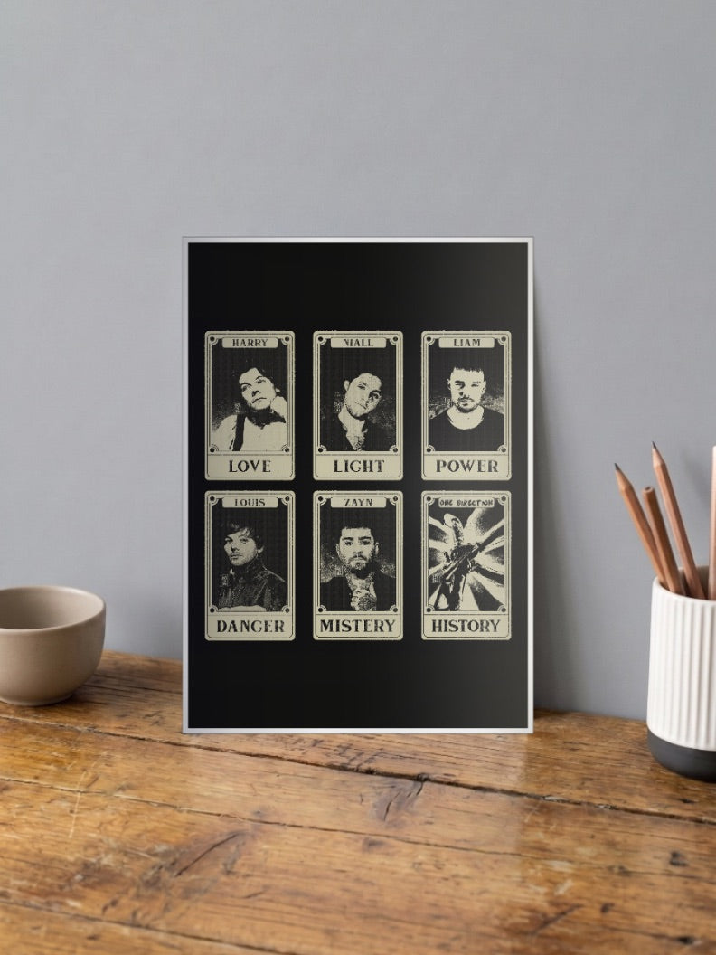 One Direction Tarot Cards Bands Poster