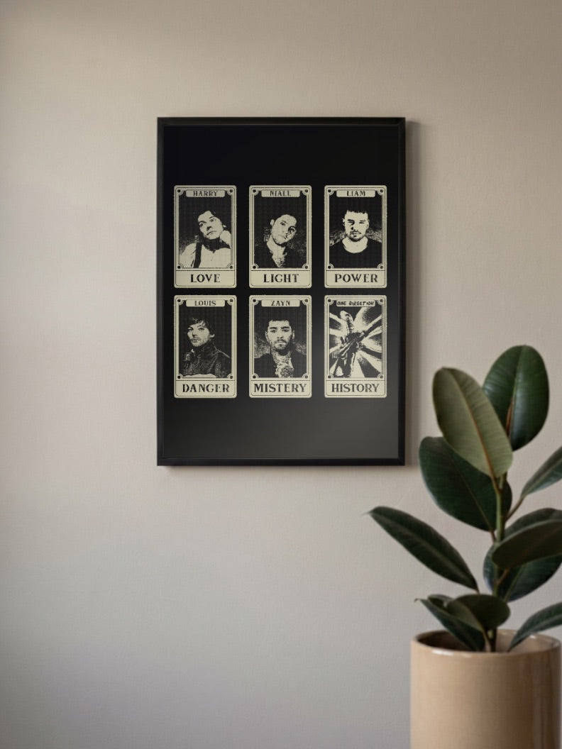 One Direction Tarot Cards Bands Poster