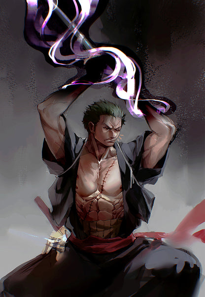 Zoro King of Hell Poster