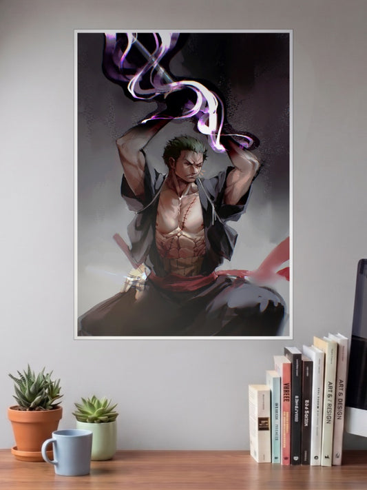 Zoro King of Hell One Piece Poster
