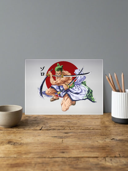 Zoro with 3 Katanas Landscape Poster