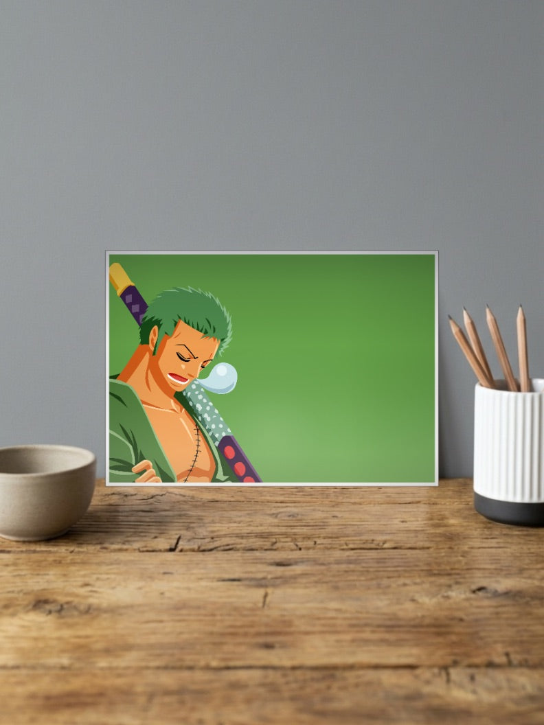 Zoro Sleeping Landscape Poster