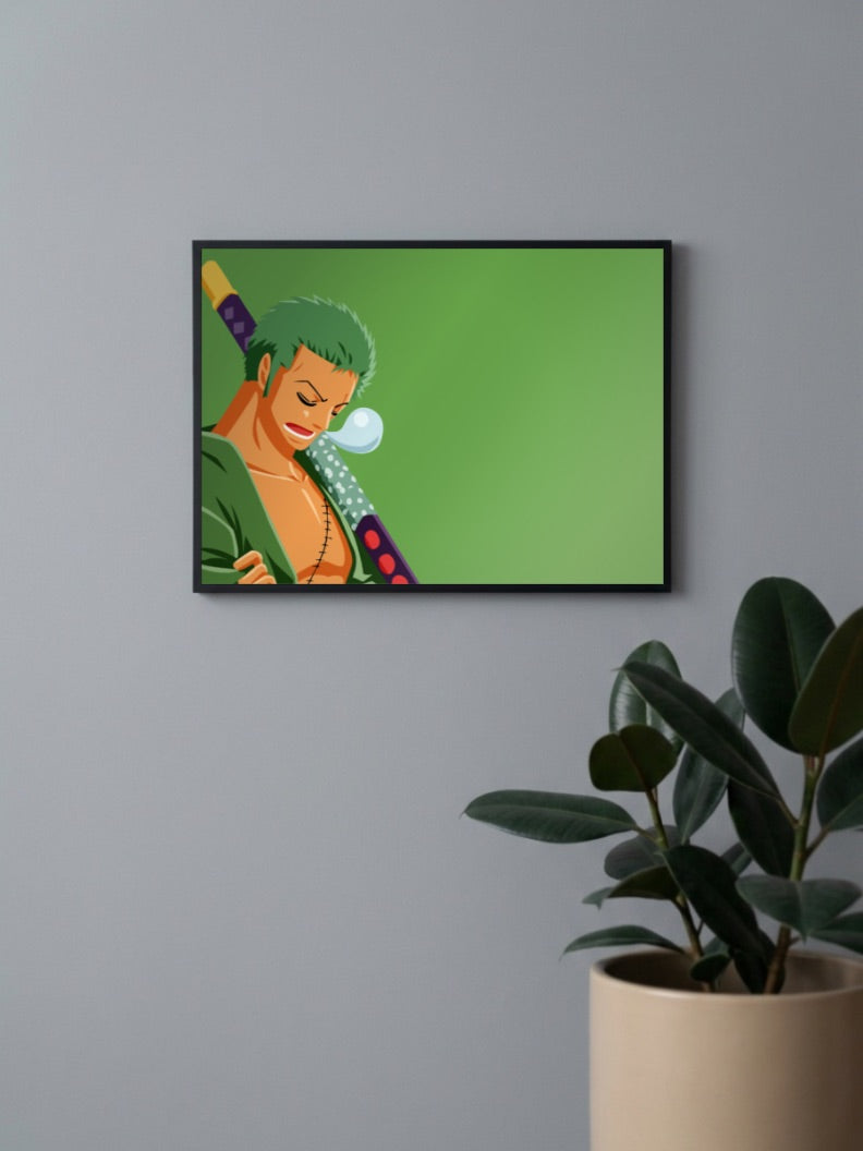 Zoro Sleeping Landscape Poster