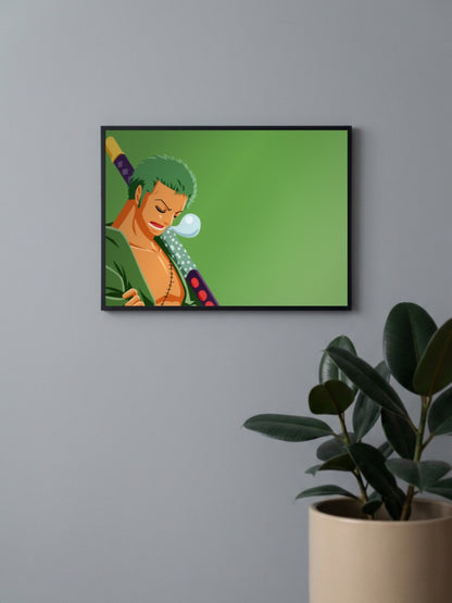 Zoro Sleeping Landscape Poster