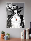 Mihawk black/white Poster