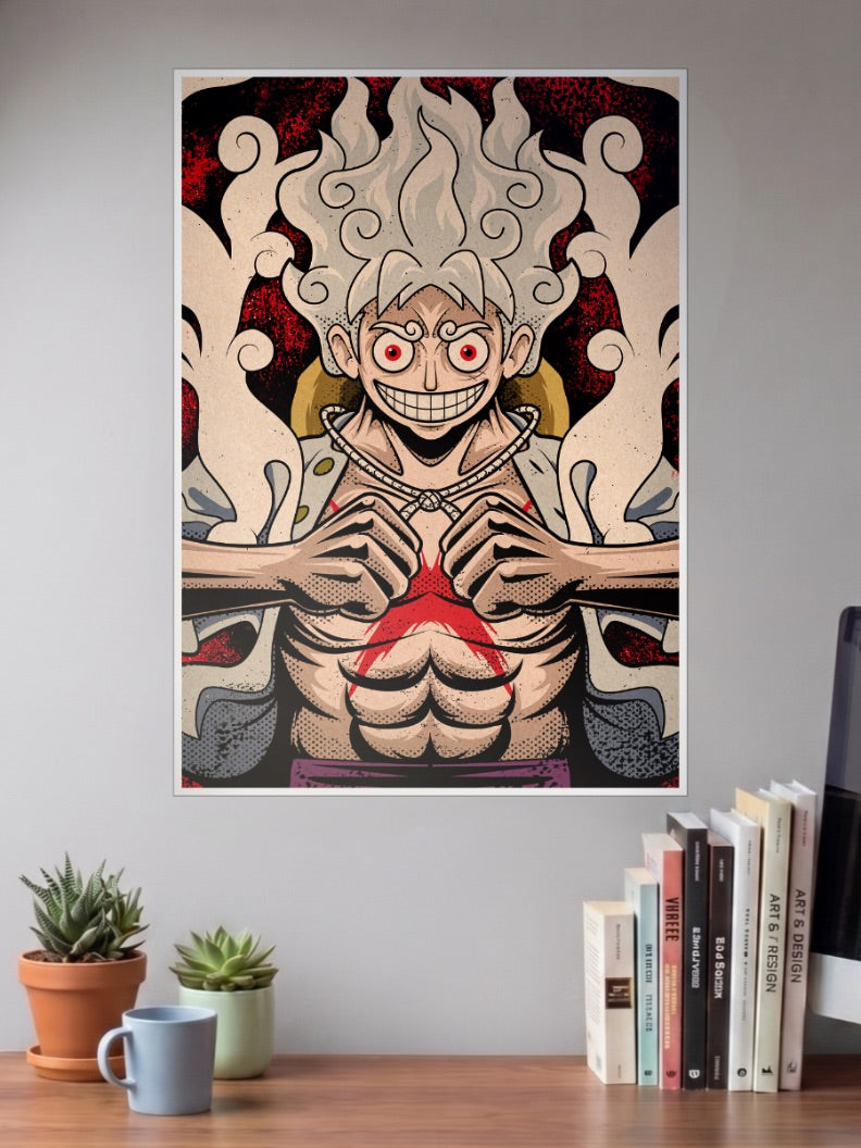 Luffy Gear Five FURY Poster