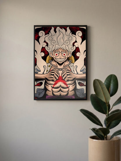 Luffy Gear Five FURY Poster