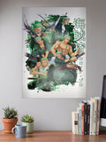 Zoro Pirate Hunter Poses Anime Poster