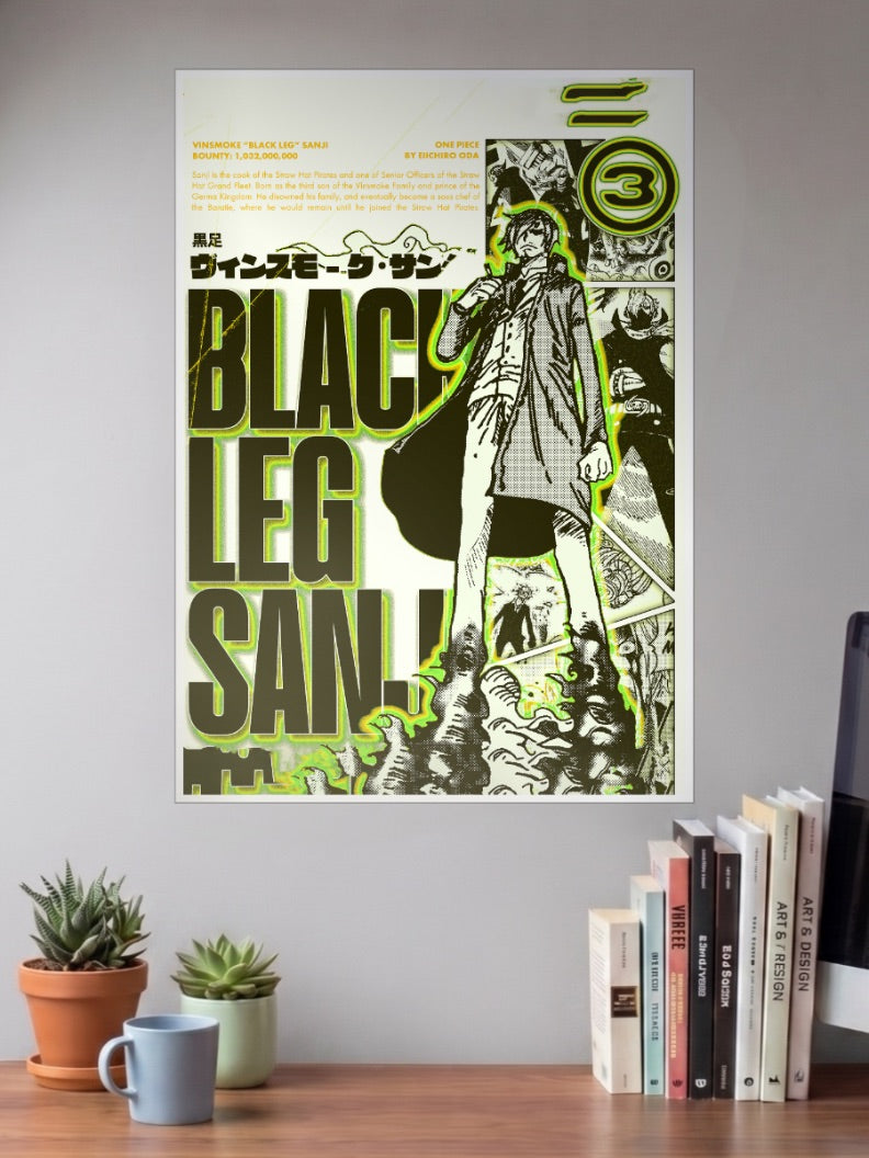 Black Leg Sanji Poster