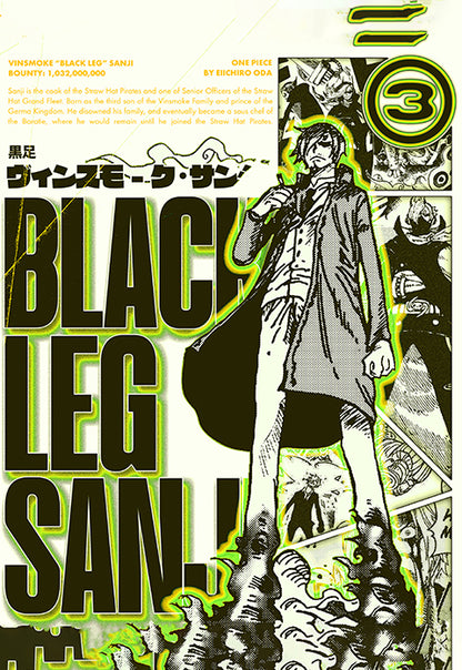 Black Leg Sanji Poster