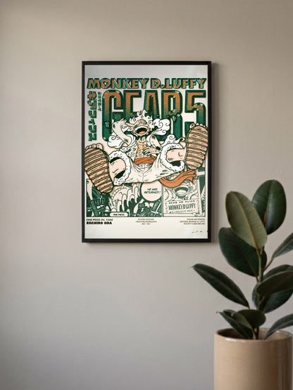 Luffy Gear 5 Art Poster