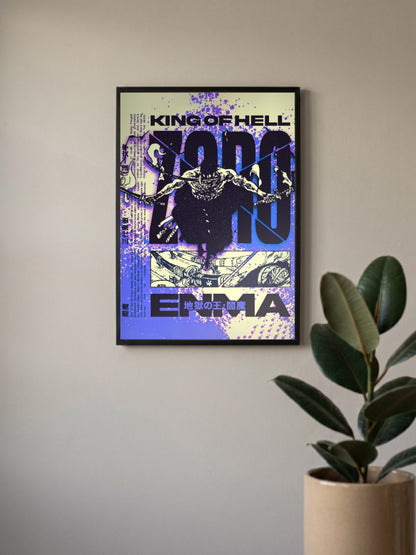 Zoro King Of Hell Enma Anime Poster