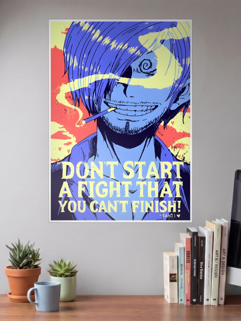 Sanji Wisdom Quote Poster