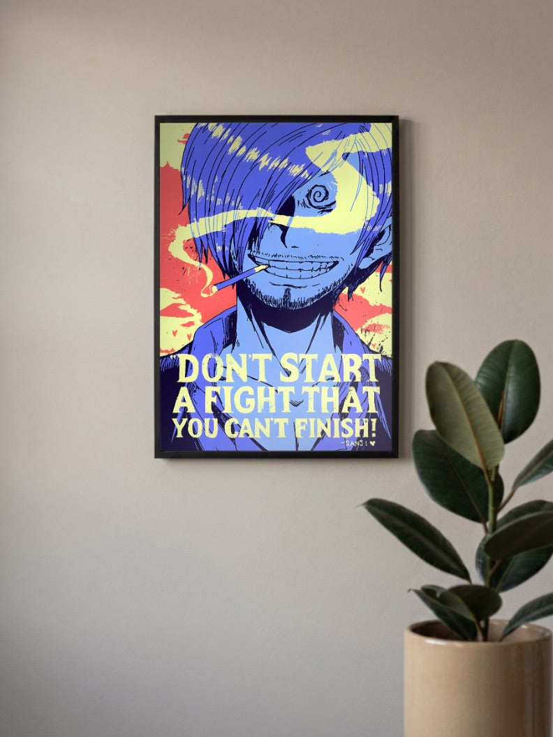 Sanji Wisdom Quote Poster