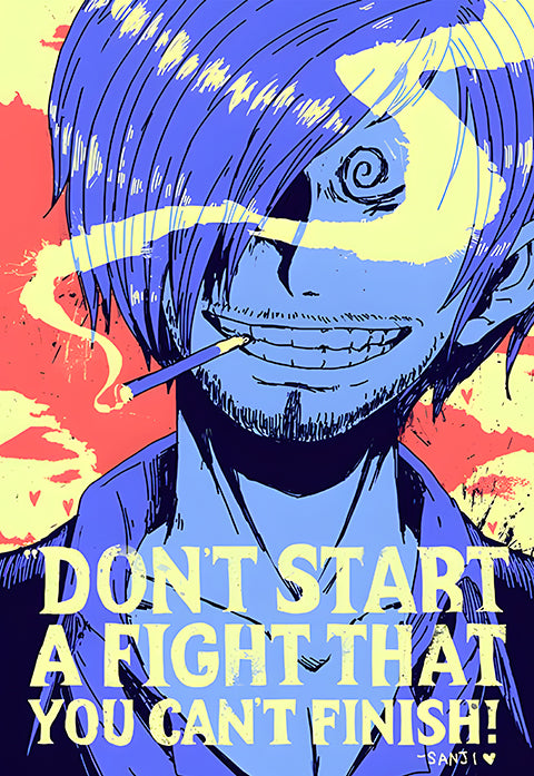 Sanji Wisdom Quote Poster