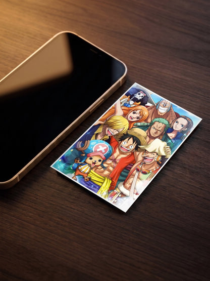 One Piece Crew Smiling Group Anime Poster