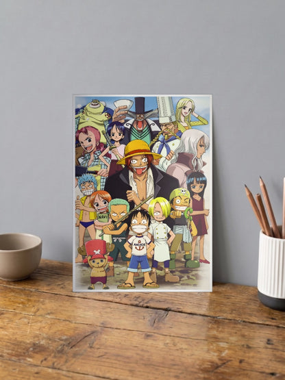 One Piece Crew Celebration Scene Anime Poster