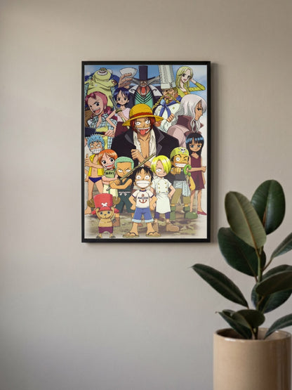 One Piece Crew Celebration Scene Anime Poster