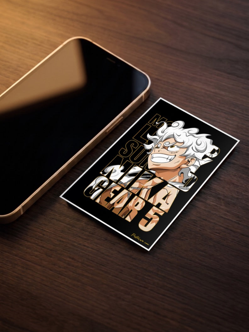 Luffy Gear 5 Nika Art Anime Poster