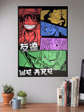 One Piece Friends Comic Panel Anime Poster