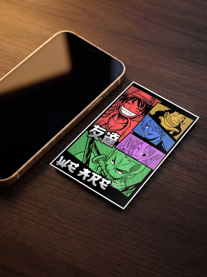 One Piece Friends Comic Panel Anime Poster