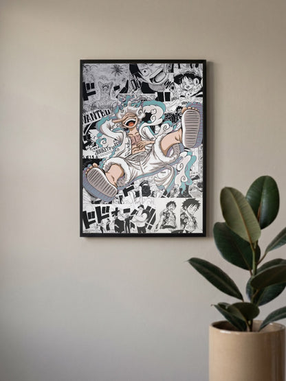 Gear 5: The Peak of Freedom Luffy | One Piece | Anime Poster