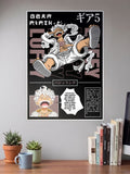 Monkey D Luffy Gear 5 | One Piece | Anime Poster